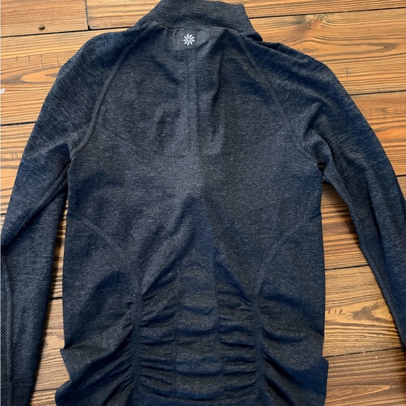 Athleta Women's Black Zip-Up Top - Picture 3 of 4